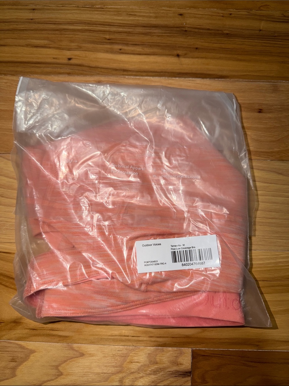 NWT Outdoor Voices Flow Low Coverage Sports Bra in Terracotta